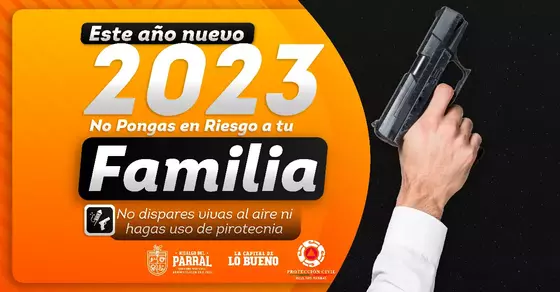 RECOMIENDAN NO DISPARAR VIVAS EN FIN DE AÑO